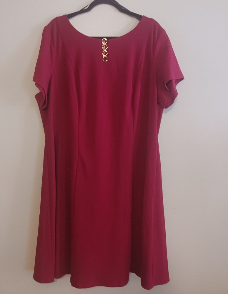 ALYX Burgundy Casual Dress 22W